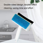 Brosse de nettoyage murale pour salle de bain, essuie-glace de fenêtre, de verre et de miroir domestique