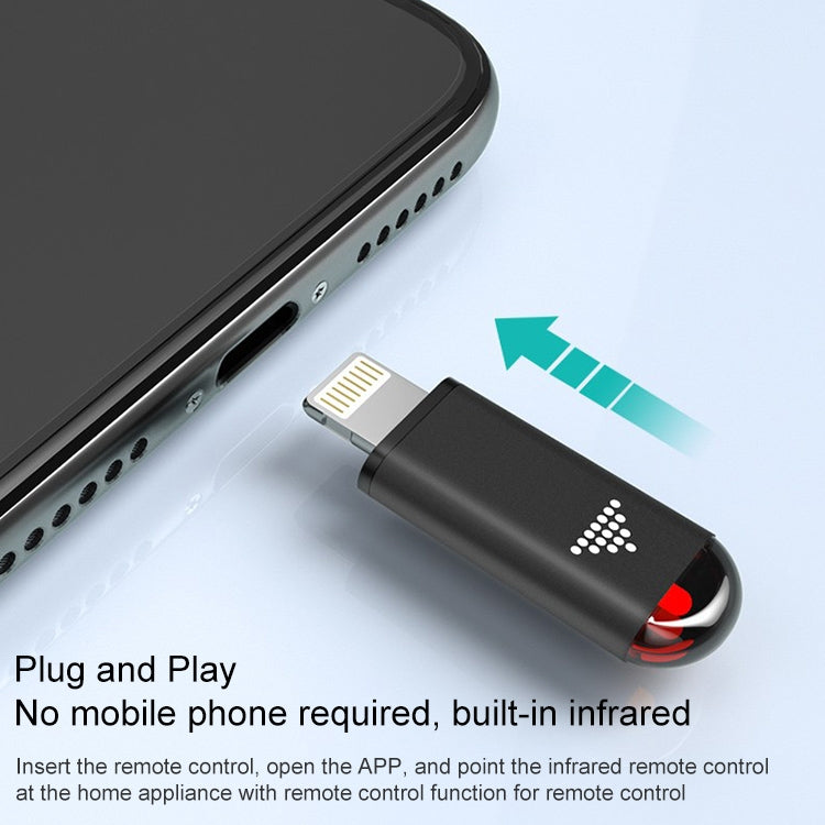 Télécommande intelligente infrarouge pour téléphone portable R09, Interface :, 8 broches (Noir), 8 broches (Cyan), 8 broches (Argent), Type-C (Noir), Type-C (Cyan), Type-C (Argent), Micro USB (Noir), Micro USB (Cyan), Micro USB (Argent)