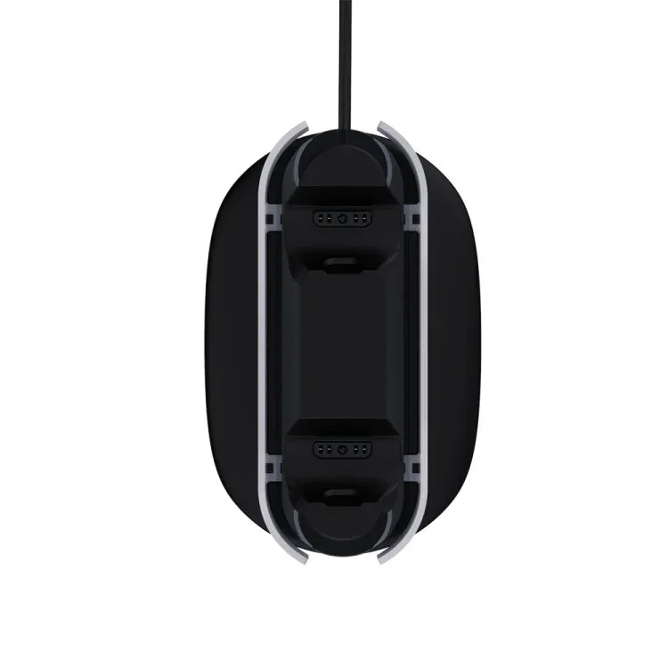 Chargeur double SPARKFOX W20P508 avec poignées sans fil pour PS5, comprenant : chargeur, câble de données et prise de charge.