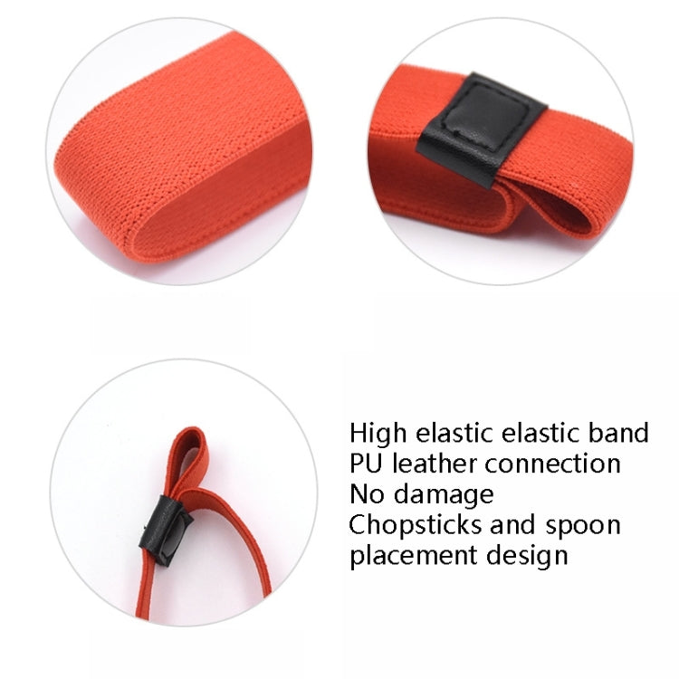 Lunch Box Straps High Elastic Double-Layer Fixed Paste Belt, Lunch Box Straps(Red), Lunch Box Straps(Black)