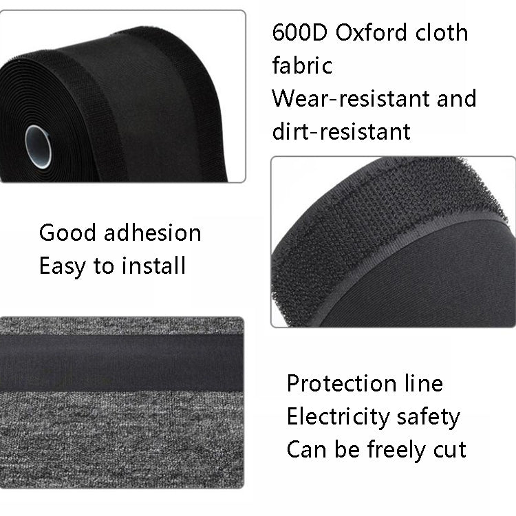 Gaine de protection de câble, organisateur de câbles, 2 pièces de 1 m, 3 m