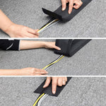 Gaine de protection de câble, organisateur de câbles, 2 pièces de 1 m, 3 m