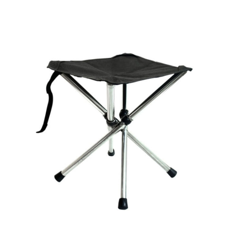 Tabouret pliant portable en acier inoxydable rétractable extérieur, chaise de camping plage pêche, Spéc : S, L