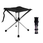 Tabouret pliant portable en acier inoxydable rétractable extérieur, chaise de camping plage pêche, Spéc : S, L