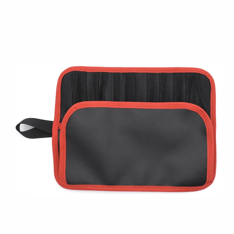Sac à outils pour appâts de pêche sur route, sac de rangement portable étanche pliable pour appâts plombés, rouge noir, jaune noir