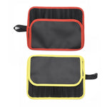 Sac à outils pour appâts de pêche sur route, sac de rangement portable étanche pliable pour appâts plombés, rouge noir, jaune noir