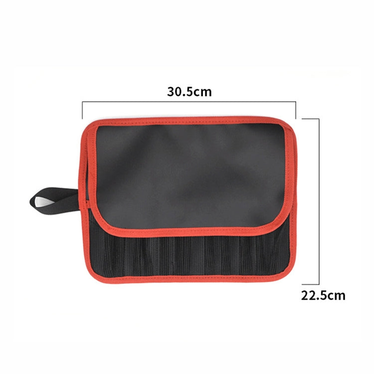 Sac à outils pour appâts de pêche sur route, sac de rangement portable étanche pliable pour appâts plombés, rouge noir, jaune noir