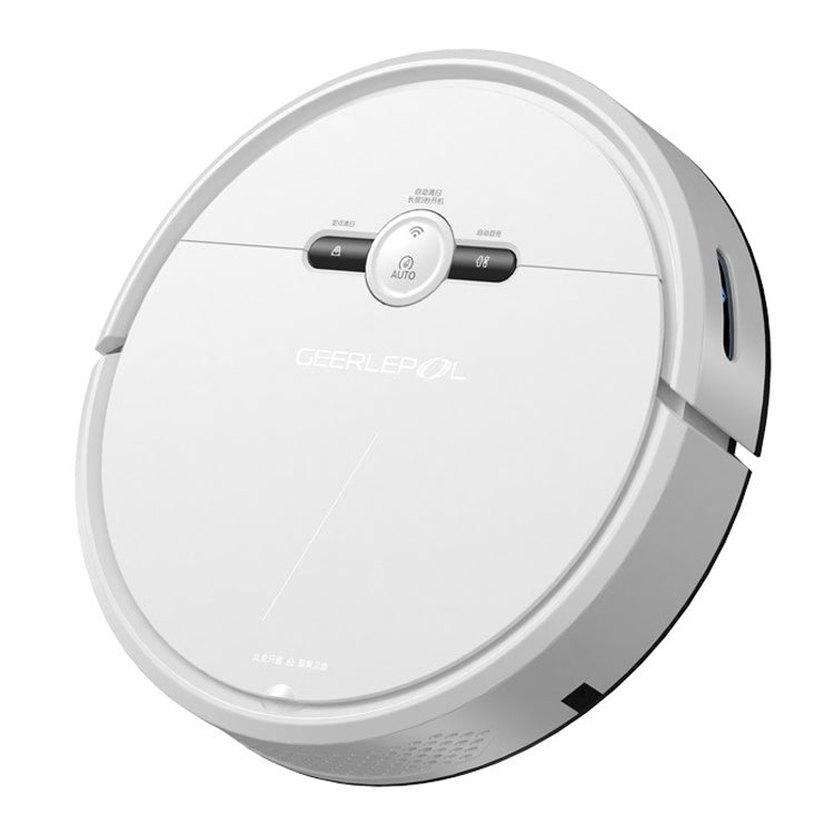 Robot aspirateur automatique GEERLEPOL Smart Home, haute configuration, support application mobile, blanc, noir