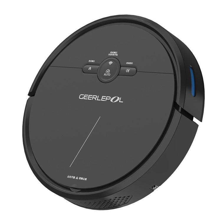 Robot aspirateur automatique GEERLEPOL Smart Home, haute configuration, support application mobile, blanc, noir