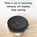 Robot aspirateur automatique GEERLEPOL Smart Home, haute configuration, support application mobile, blanc, noir