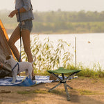 Tabouret triangulaire extérieur, chaise DIY portable en toile imperméable de camp, tabouret de pêche Scorpion, Noir, Kaki, Vert armée, Marron
