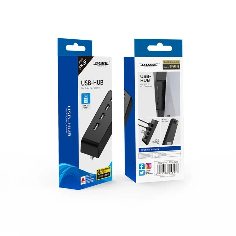 DOBE TP5-0576 Hub USB haute vitesse ? Convertisseur d'extension de transmission pour PS5, TP5-0576