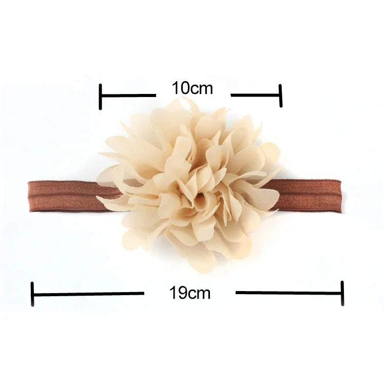 Bandeau élastique pour bébé fille, accessoire capillaire pour enfants, serre-tête fleuri
