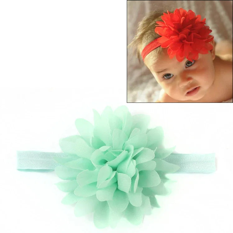 Bandeau élastique pour bébé fille, accessoire capillaire pour enfants, serre-tête fleuri