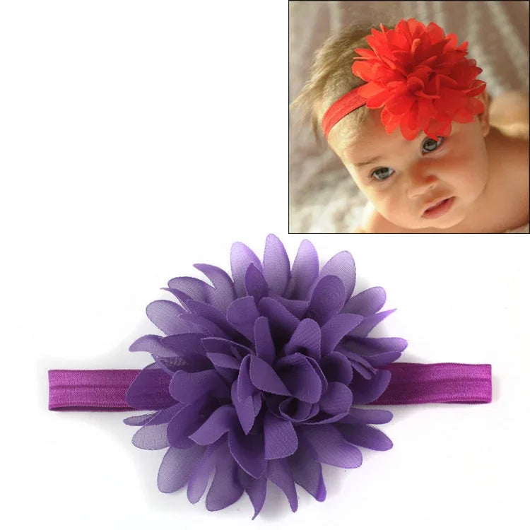 Bandeau élastique pour bébé fille, accessoire capillaire pour enfants, serre-tête fleuri