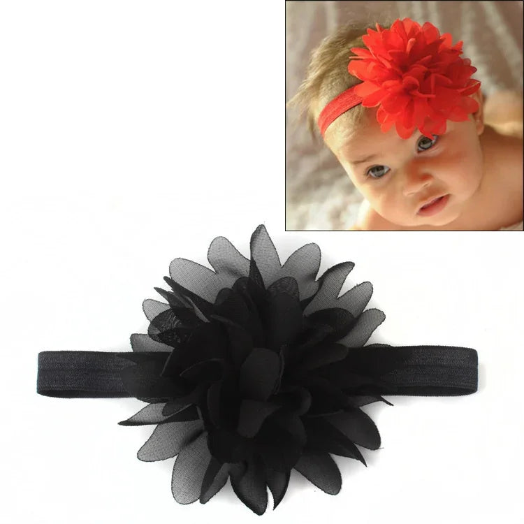 Bandeau élastique pour bébé fille, accessoire capillaire pour enfants, serre-tête fleuri