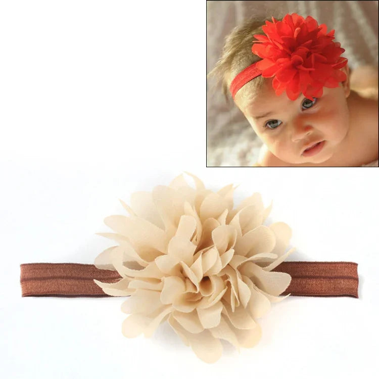 Bandeau élastique pour bébé fille, accessoire capillaire pour enfants, serre-tête fleuri