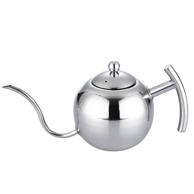 Pot à café moka à rinçage manuel, en acier inoxydable, style européen, avec infuseur, 1L, 0.85L
