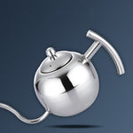 Pot à café moka à rinçage manuel, en acier inoxydable, style européen, avec infuseur, 1L, 0.85L