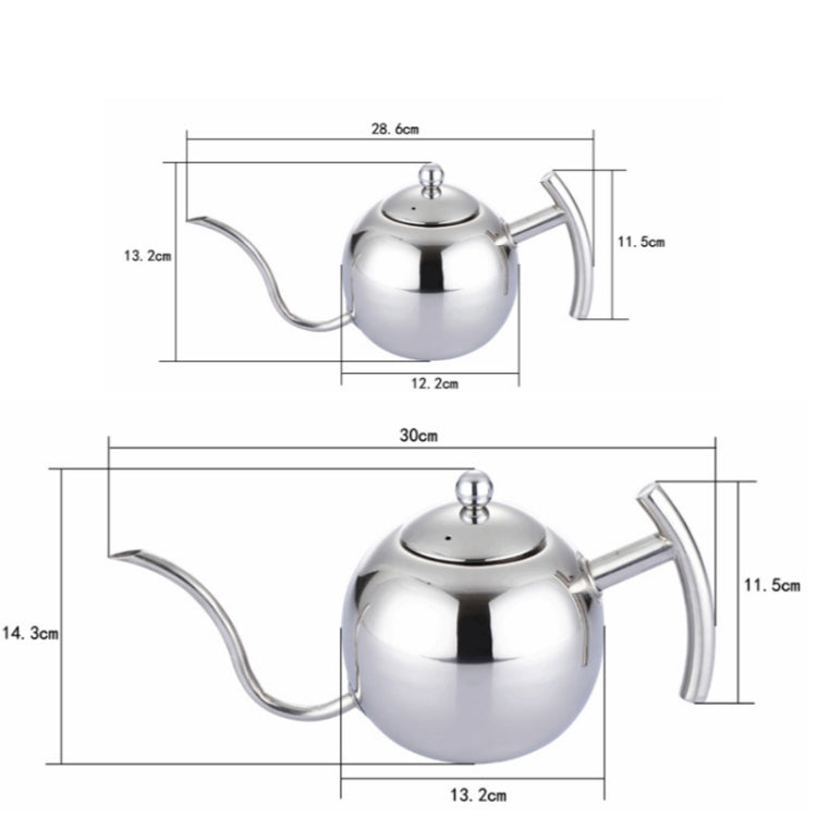 Pot à café moka à rinçage manuel, en acier inoxydable, style européen, avec infuseur, 1L, 0.85L