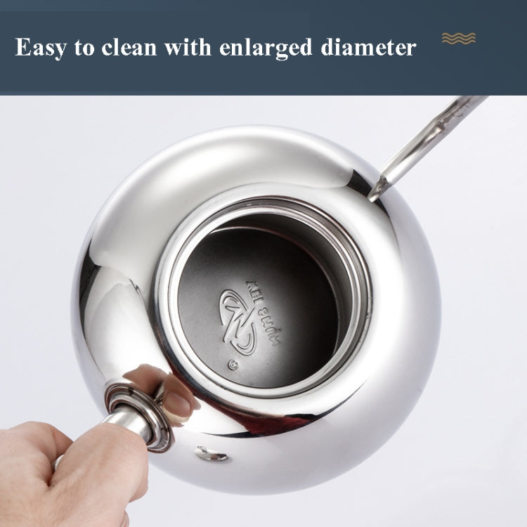 Pot à café moka à rinçage manuel, en acier inoxydable, style européen, avec infuseur, 1L, 0.85L