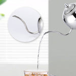 Pot à café moka à rinçage manuel, en acier inoxydable, style européen, avec infuseur, 1L, 0.85L