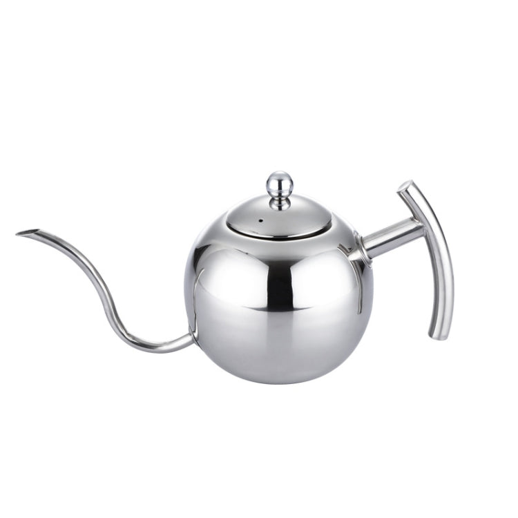Pot à café moka à rinçage manuel, en acier inoxydable, style européen, avec infuseur, 1L, 0.85L