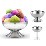 Tasse à glace en acier inoxydable, coupe à glace, verre à vin pour bar, spécification :, A court, B haut