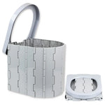 Toilettes portables pliantes intégrées pour voiture, toilettes de camping en plein air pour voyage en voiture autonome, toilettes voiture (gris clair), toilettes voiture (noir)