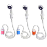 LLT-ES01 Douche électrique pour animaux de compagnie pour camping en plein air, Style :, Standard (Orange Blanc), Standard (Bleu Ciel), Standard (Rose), Haut de gamme (Orange Blanc), Haut de gamme (Bleu Ciel), Haut de gamme (Rose)