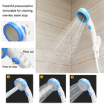 LLT-ES01 Douche électrique pour animaux de compagnie pour camping en plein air, Style :, Standard (Orange Blanc), Standard (Bleu Ciel), Standard (Rose), Haut de gamme (Orange Blanc), Haut de gamme (Bleu Ciel), Haut de gamme (Rose)