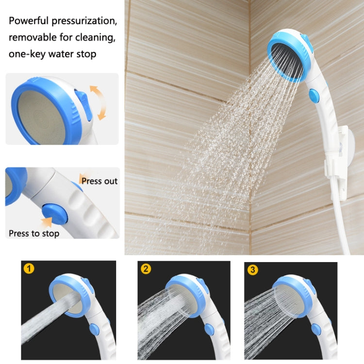 LLT-ES01 Douche électrique pour animaux de compagnie pour camping en plein air, Style :, Standard (Orange Blanc), Standard (Bleu Ciel), Standard (Rose), Haut de gamme (Orange Blanc), Haut de gamme (Bleu Ciel), Haut de gamme (Rose)