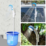 LLT-ES01 Douche électrique pour animaux de compagnie pour camping en plein air, Style :, Standard (Orange Blanc), Standard (Bleu Ciel), Standard (Rose), Haut de gamme (Orange Blanc), Haut de gamme (Bleu Ciel), Haut de gamme (Rose)