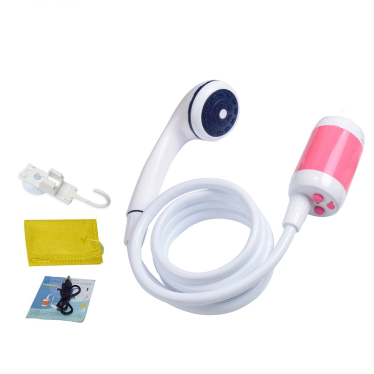 LLT-ES01 Douche électrique pour animaux de compagnie pour camping en plein air, Style :, Standard (Orange Blanc), Standard (Bleu Ciel), Standard (Rose), Haut de gamme (Orange Blanc), Haut de gamme (Bleu Ciel), Haut de gamme (Rose)