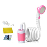 LLT-ES01 Douche électrique pour animaux de compagnie pour camping en plein air, Style :, Standard (Orange Blanc), Standard (Bleu Ciel), Standard (Rose), Haut de gamme (Orange Blanc), Haut de gamme (Bleu Ciel), Haut de gamme (Rose)