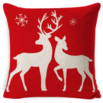 Christmas Linen Red Hug Pillowcase Without Pillow Core, 45 x 45cm
