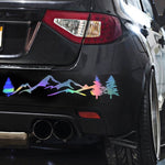 2 PCS D-791 Mountain Forest Car Sticker SUV Off-Road Vehicle Body Sticker Rear Windshield Car Sticker