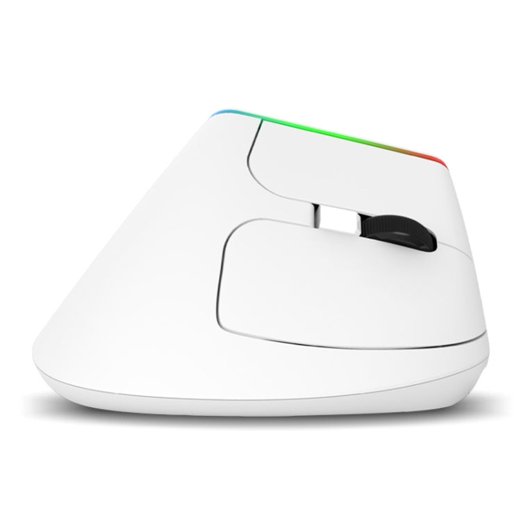 Souris verticale sans fil double mode Bluetooth DELUX M618C 6 boutons 1600 DPI RVB, M618C (blanc), M618C (noir)
