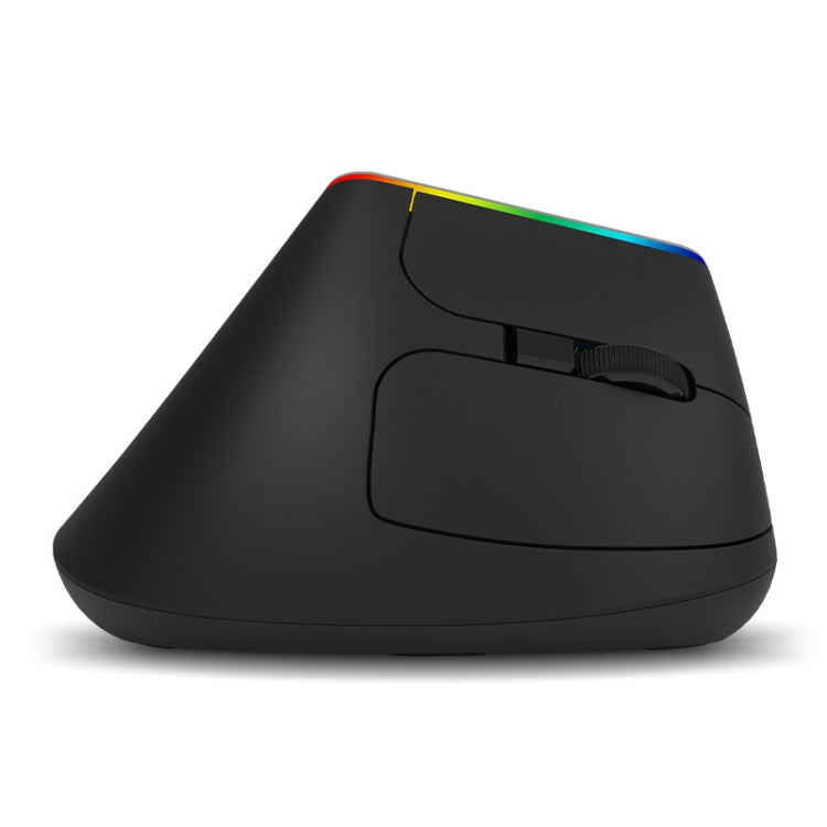 Souris verticale sans fil double mode Bluetooth DELUX M618C 6 boutons 1600 DPI RVB, M618C (blanc), M618C (noir)