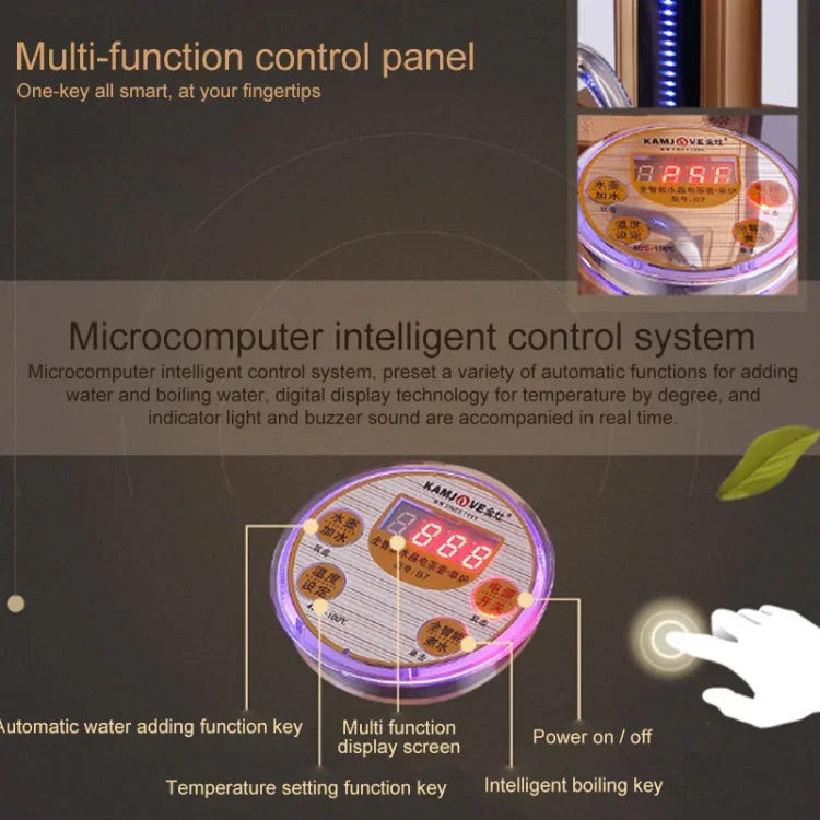 Bouilloire électrique intelligente automatique KAMJOVE B7 avec chauffage complet, plaque à thé électrique, prise CN