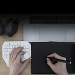 DELUX T11 Clavier unimanuel 29 touches à raccourcis, outil de reconnaissance vocale, clavier plat, couleur : Argent, Argent