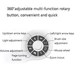 DELUX T11 29 Keys Single-Hand Keyboard Shortcut Key Speech Tool Flat Keyboard, Colour: Silver Black, Silver Black