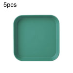 5 pièces Maison 6 pouces Petit Plat en Plastique pour Collation Gâteau Plateau de Table à Manger pour Déchets