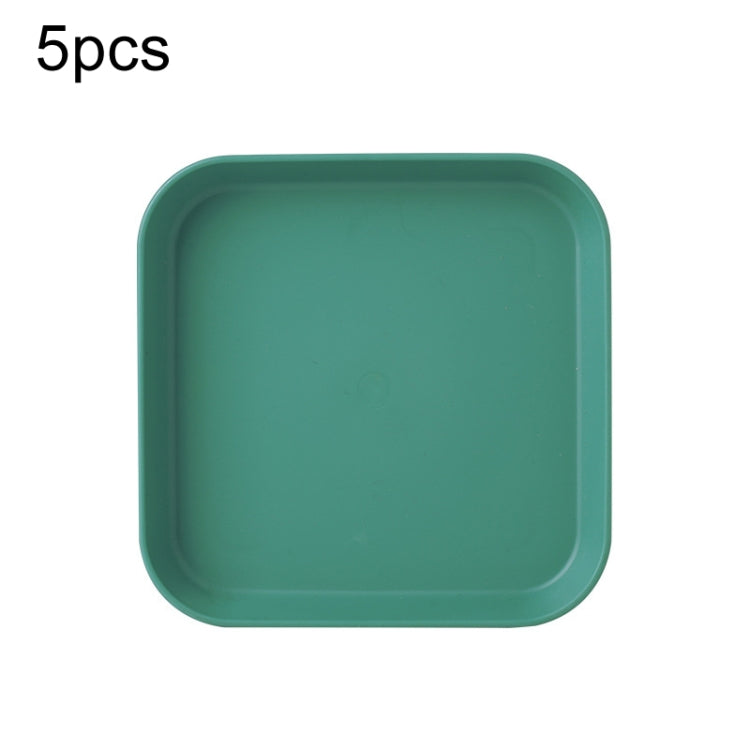 5 pièces Maison 6 pouces Petit Plat en Plastique pour Collation Gâteau Plateau de Table à Manger pour Déchets