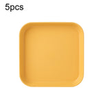 5 pièces Maison 6 pouces Petit Plat en Plastique pour Collation Gâteau Plateau de Table à Manger pour Déchets