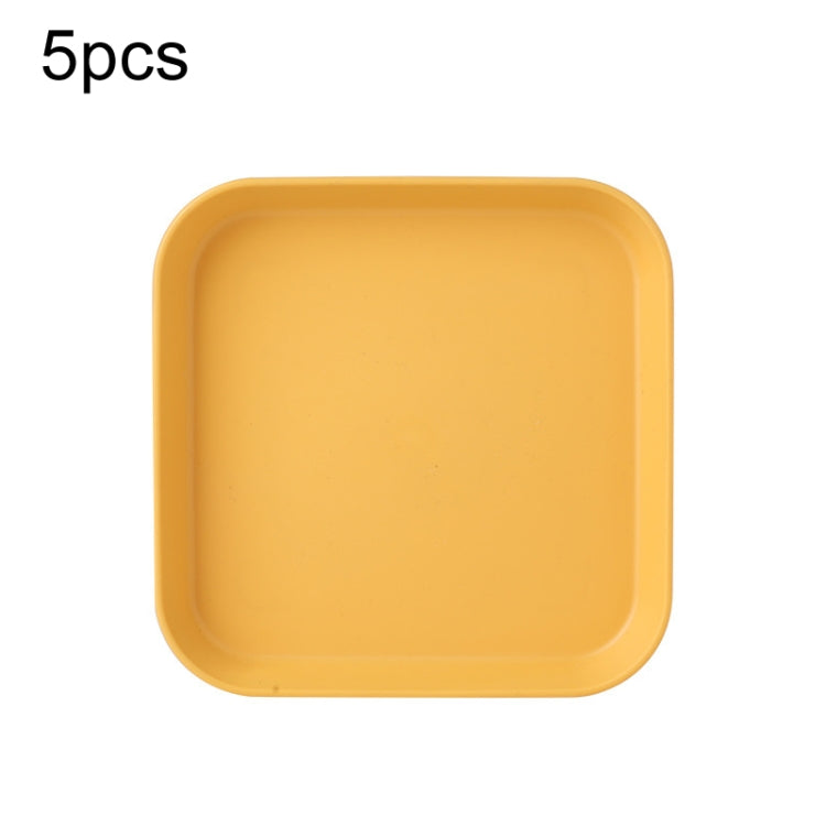 5 pièces Maison 6 pouces Petit Plat en Plastique pour Collation Gâteau Plateau de Table à Manger pour Déchets