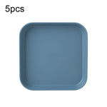 5 pièces Maison 6 pouces Petit Plat en Plastique pour Collation Gâteau Plateau de Table à Manger pour Déchets