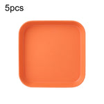 5 pièces Maison 6 pouces Petit Plat en Plastique pour Collation Gâteau Plateau de Table à Manger pour Déchets