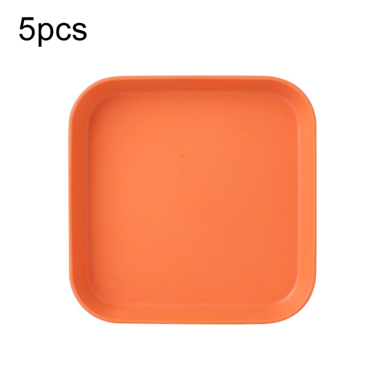 5 pièces Maison 6 pouces Petit Plat en Plastique pour Collation Gâteau Plateau de Table à Manger pour Déchets