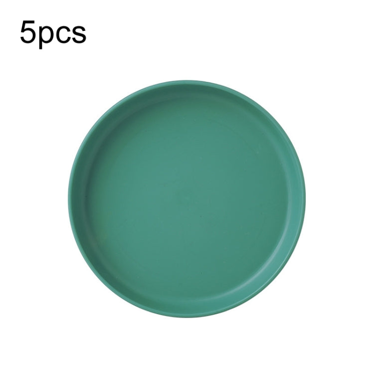5 pièces Maison 6 pouces Petit Plat en Plastique pour Collation Gâteau Plateau de Table à Manger pour Déchets